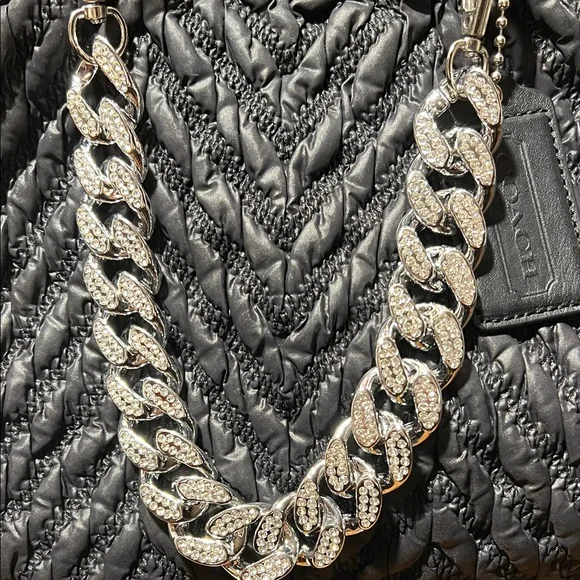 Coach Madison Quilted Chevron Nylon Sophia Satchel - F18634 - Picture 2 of 16
